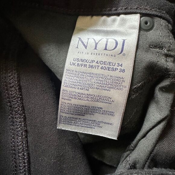 NYDJ Sheri Slim Jeans In Black - Picture 10 of 11